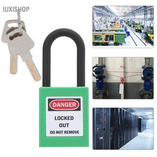 iuxishop An toàn Tagout Khóa cách điện Ổ khóa chùm ngoài trời cho điện khí nén thủy lực (màu xanh lá cây)