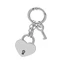 Yoo Heart Ổ Khóa Túi Quyến Rũ Trái Tim Móc Khóa Ví Charm Chain Phụ Kiện Túi Xách