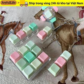 Bàn phím ngón tay JOYFULLIFE, Nút chìa khóa Giảm căng thẳng Fidget Móc khóa, Thư giãn vượt qua thời gian 2 / 3 / 6 / 9 Phím Keycap Pinch Đồ chơi dành cho người lớn