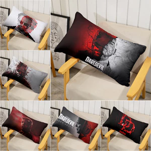 Vỏ gối Daredevil Born Again Vỏ gối bằng vải Polyester hình chữ nhật một mặt, có thể giặt được, Thích hợp để trang trí phòng khách giường Sofa (Không bao gồm lõi)