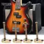 toyuvn Mingzhe Đàn Guitar Điện Bass Cầu Yên Ngựa Thay Thế Kim Loại Bóng Phụ Kiện Nhạc Cụ Cho Người Chơi Guitar (Đen)