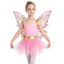 Nyeemya Bé Gái 2 Miếng Bướm Cổ Tích Trang Phục Ruffle Tay Bay Lưới Lớp Phủ Leotard Đồ Bơi Công Chúa Bộ Cánh Bướm Để Biểu Diễn Sân Khấu