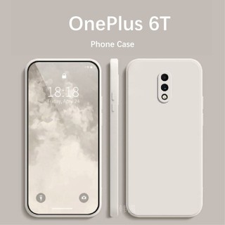 [Phong cách mới] Dành cho Ốp lưng OnePlus 6T Chống rơi Silicon Full Case Vỏ điện thoại màu trơn cổ điển