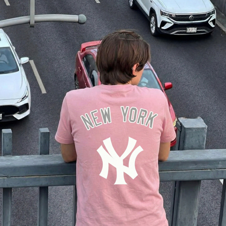 [Full Tag] Áo Thun New York Varsity Oversize M.L.B Premium Cotton 270gsm sợi chập dày dặn thoáng mát