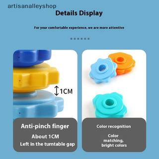 [ARTYY] 1 Bộ Montessori Tháp Cầu Vồng Xoay Bé Staing Đồ Chơi Trẻ Em Phát Triển Kỹ Năng Vận Động Trò Chơi Quay Staing Đồ Chơi Quà Tặng Giáo Dục BÁN HOT