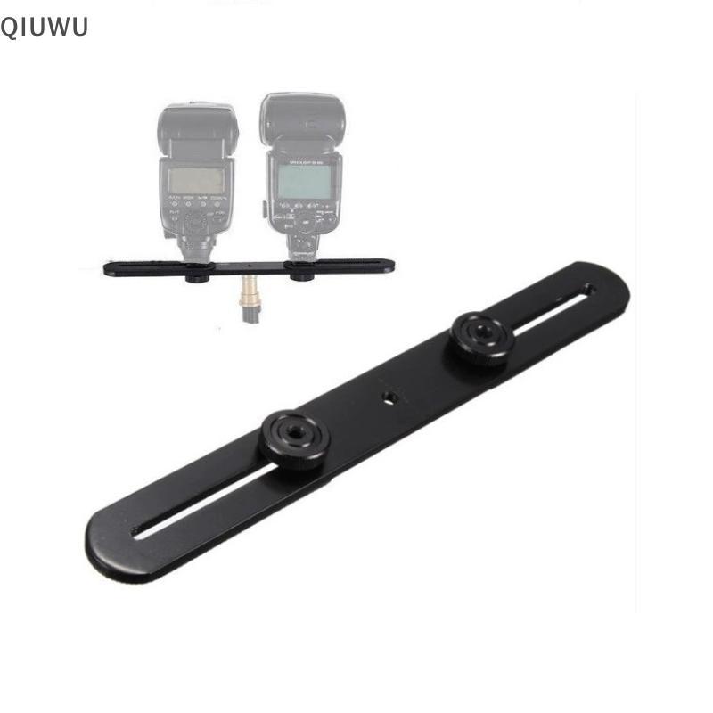 QIUWU 1 Chân Đế Flash Gắn Chân Đế Với 2 Ốc Vít Chuyển Đổi Giày Nóng Cho Máy Ảnh SLR Kỹ Thuật Số Đa Năng Giá Đỡ Đèn Đôi.
