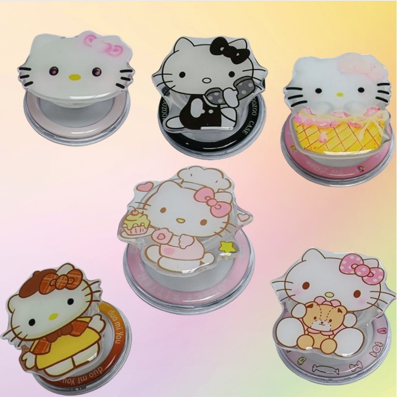 Giá đỡ từ tính Giá đỡ điện thoại từ tính Dễ thương Hello Kitty Cat Giá đỡ điện thoại dễ thương
