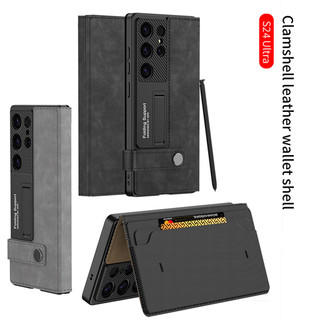 Ví Da Mờ Lật Funda Dành Cho Samsung Galaxy s26 S25 s24 s23 Siêu Đựng Thẻ Ốp Lưng