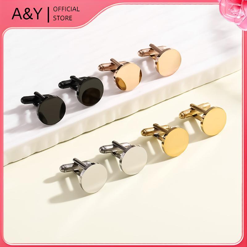 Khuy thép không gỉ tròn đánh bóng 15mm, dạng A & Y