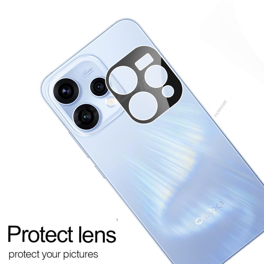 Ốp bảo hiểm toàn diện cho Oppo Reno 15 5G 2025, kính bảo vệ ống kính máy ảnh 3D, kính cường lực Full Cover