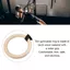 DARON 2 Chiếc Nhẫn Treo Tập Gym, Vòng Tập Thể Dục Hạng Nặng Đa Kích Thước, Tập Thể Dục Gỗ Chắc Chắn Bền Chắc Chắn Kéo Lên Nhẫn Tập Luyện Calisthenics