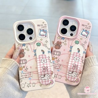 Ốp Lưng Cho Iphone 17 11 12 15 16 14 13 Pro Max Air XR XS X MAX 16 15 14 Plus Graffiti Ngọt Ngào Dễ Thương HelloKitty Star Bandage Band-Aid Bracket Da Họa Tiết Bao