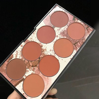 MISS ROSE Bảng má hồng tám màu trang điểm màu nude tự nhiên có độ bóng cao