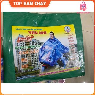 Áo Mưa Đi Xe Máy 1 Người, 2 Người Cánh Dơi Choàng Vải Dù Tổ Ong Cao Cấp Chống Rách