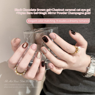 [ANNIES] Bộ kết hợp Caramel Amber Nail Polish Keo dán mắt mèo trắng phổ biến