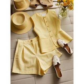 Quần ngắn và vest nữ chất lượng cao, style châu Âu, phù hợp mùa hè - Giảm 10%