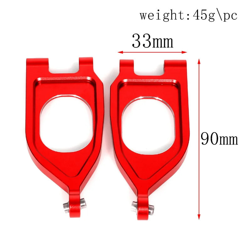 Phía Trước Phía Sau Trên Cánh Tay Dưới Trục Sau Tay Lái Cốc C Ghế Cho ARRMA 1 / 10 GORGON 4X2 2WD Monster Truck RC Xe Nâng Cấp Kim Loại