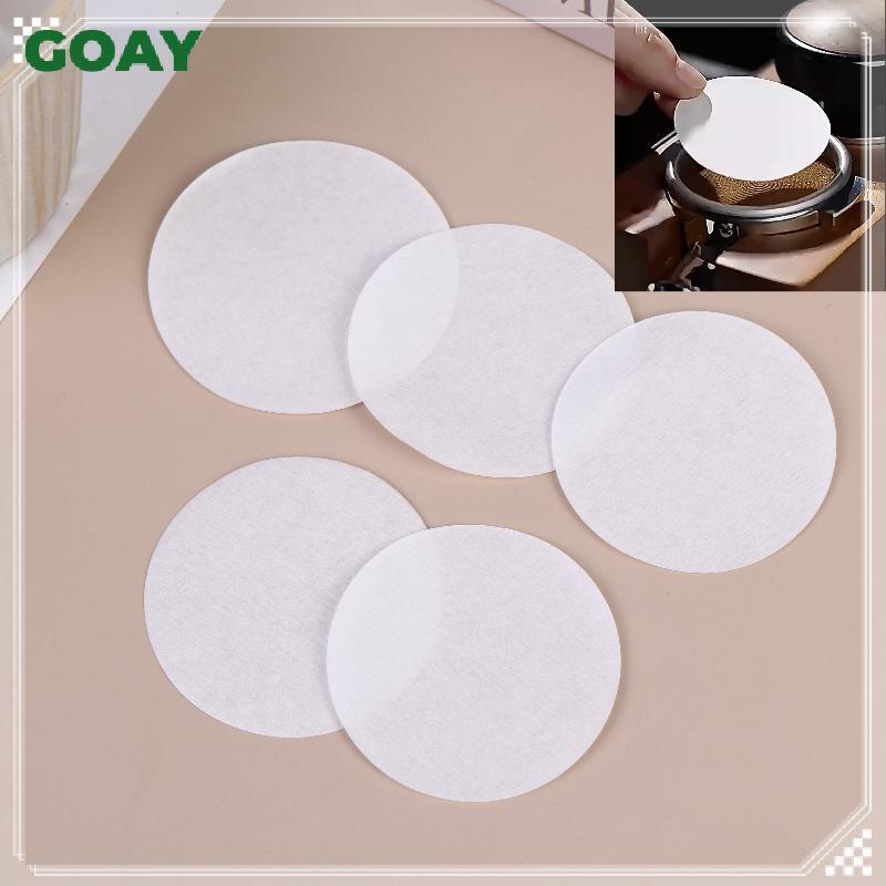GOAY 100 / 500 Cái 51 / 53 / 54 / 58mm Bộ lọc Espresso chưa tẩy trắng Bộ lọc giấy cà phê Pu Màn hình Portafilter Giấy cho Breville Barista VN