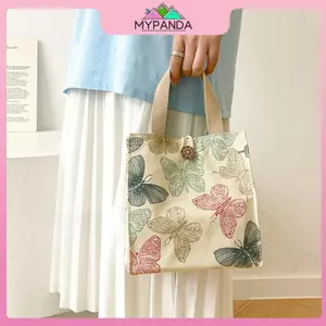 MYPANDA Thời trang Mới Dung tích lớn Đi ra ngoài Túi đựng hộp cơm trưa Bento vừa.