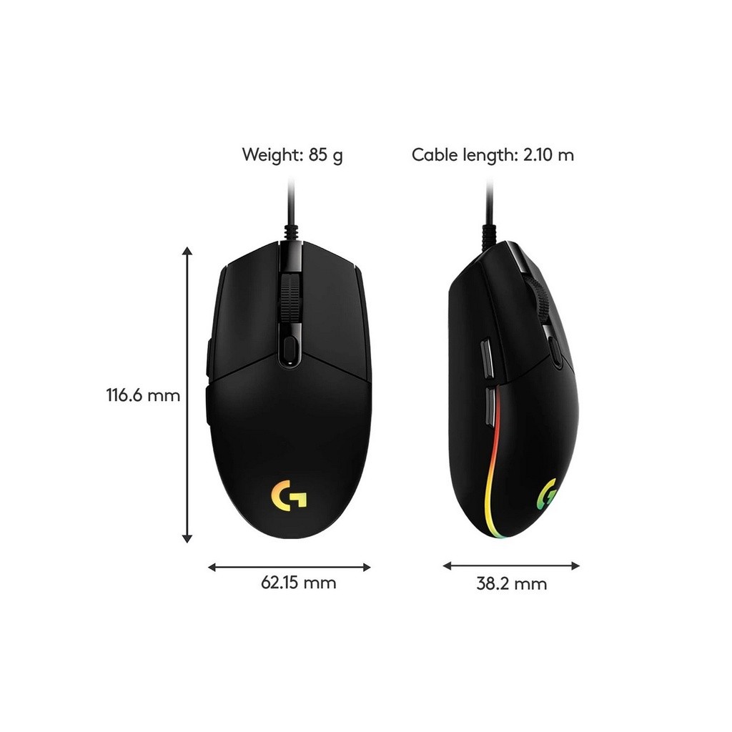 Chuột gaming Logitech G102 Gen 2 Lightsync ( Tùy chỉnh RGB, 6 nút lập trình ) BH 6 tháng