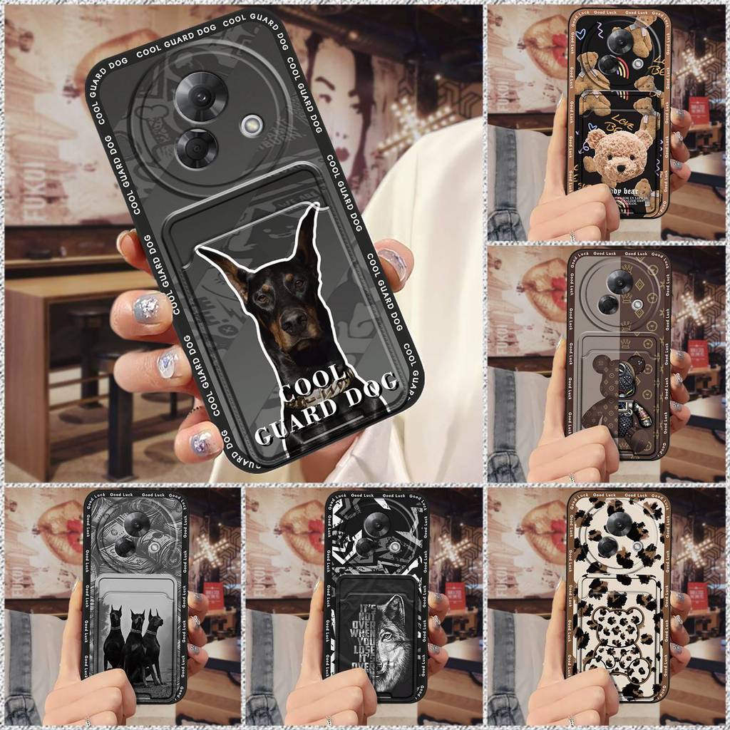 Ốp Lưng Meizu Lucky08 Silicone TPU Mềm, Họa Tiết Hoạt Hình, Khe Cắm Thẻ, Chống Sốc, Chống Bụi, Chống Thấm Nước, Bền