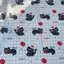 Tất Cả Cotton 40 Đếm In Vải Hoạt Hình Dễ Thương Kẻ Sọc Mèo Nhỏ Đen Quần Áo Phụ Kiện Tóc Túi Handmade diy Thú Cưng Vải 4.3