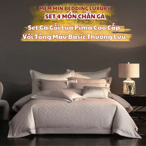 Set ga gối Lụa Pima 140s với họa tiết dệt chìm, đẳng cấp giấc ngủ của giới thượng lưu Memminbedding Luxury