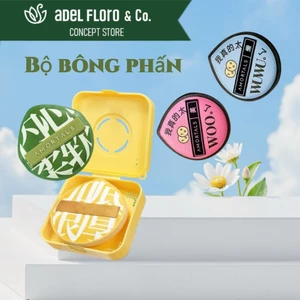 【Adel Floro &Co.】Mút Trang Điểm | Bông mút mềm mịn, Tán nền mượt, Dụng cụ đánh nền, Dùng nhiều lần