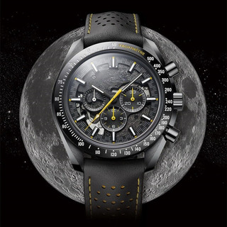 Cổ Điển Thạch Anh Đua Chronograph Đồng Hồ Apollo 8 Nam Dây Da Dạ Quang Nam Thể Thao Đồng Hồ Đeo Tay Thời Trang Thường Ngày Đồng Hồ