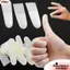 NORDICLLIFE 100 Chiếc Nắp Ngón Tay Dùng Một Lần, Mờ Trong Suốt Chống Bụi Chống Tĩnh Điện Ngón Tay, Dụng Cụ Móng Tay Nghệ Thuật Dụng Cụ Chống Trơn Trượt Cao Su Ngón Tay Bảo Vệ Găng Tay Nơi Làm Việc