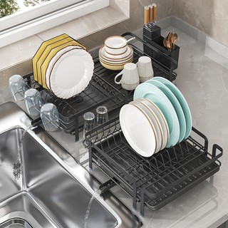 Kệ Đựng Chén Cốc Đa Năng Cho Bếp Kệ đựng bát đĩa có lỗ thoát nước Chén Cốc Thả Rau