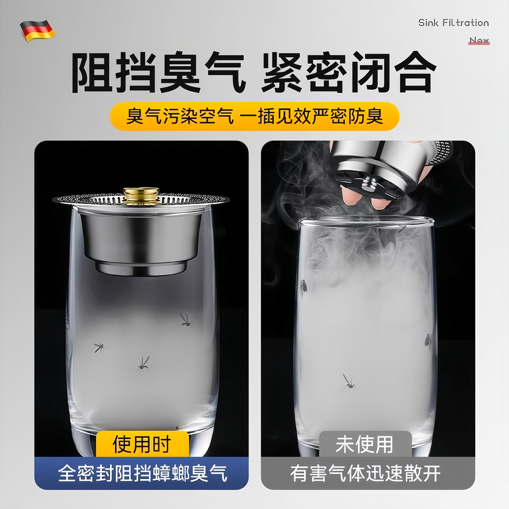 Bồn Rửa Nhà Bếp Lọc Lưới Cắm Nhảy Bộ Lọc Rửa Bát Chậu Rửa Rau Chậu Rửa Rò Rỉ Cắm Cống Khử Mùi Dụng Cụ Tiện Dụng ZJ7I