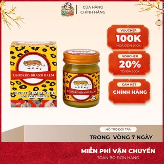 [COMBO LỐC 12 HỦ] Dầu Cù Là Con Báo Leopard Brand Balm 40g Thái Lan