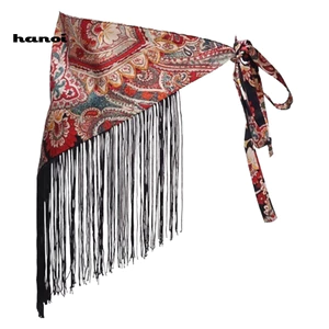 Khăn quàng cổ và dây nịt thời trang boho, phù hợp với váy vào mùa Đông Nam
