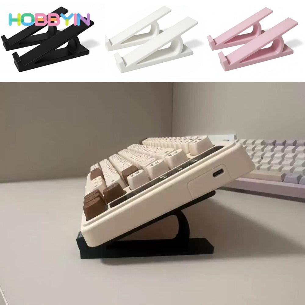 HOBBYIN 1 Cặp Bàn Phím Máy Tính Nâng, Bàn Phím Góc Nâng Bằng Nhựa Chân Đế Nâng Cao, Phụ Kiện Giá Đỡ Màn Hình Di Động