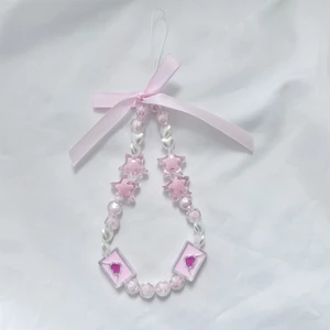 Dây Xích Điện Thoại Hàn Quốc & Nhật Bản Nơ Thời Trang Đính Hạt, Dây Đeo Ốp Lưng Máy Ảnh Chìa Khóa Đa Năng Dễ Thương
