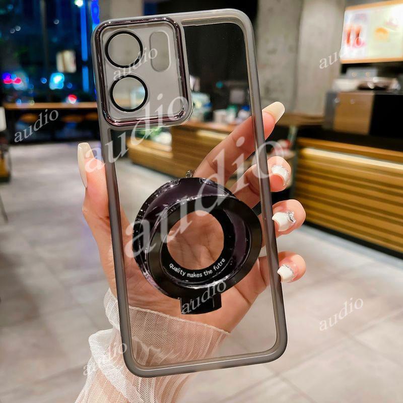 HONOR 500 Smart 5G CD Họa Tiết Giá Đỡ Từ Tính Ốp Lưng Điện Thoại Honor 500 Smart 500Smart Honor500 Smart 5G Full Ống Kính Camera Bảo Vệ Phim Trong Suốt Có Giá Đỡ Nhẫn Ngón Tay