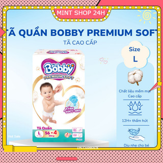 [thanh lý cắt mã] Tã quần Bobby Premium Soft size M60;XXL48+5 Date 2029 - tổng kho bỉm linh đàm