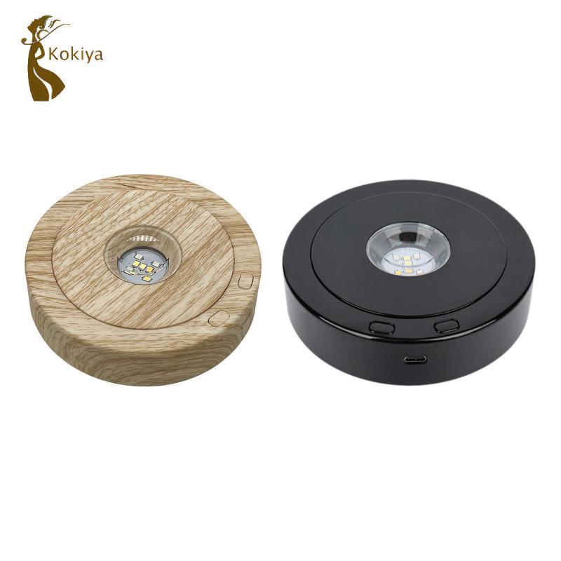 Đế trưng bày xoay 360 độ 4,5 Inch cho đồng hồ, trang trí bánh, màn hình xoay đầy màu sắc