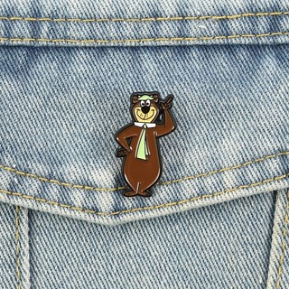 Trâm Huy Hiệu Kim Loại Nhân Vật Yogi Bear Cổ Điển, Phù Hợp Làm Quà Tặng Trẻ Em