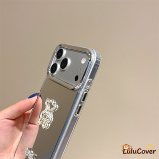 3D INS Nơ Gấu Kim Cương Giả Trang Điểm Gương Dành Cho Tecno Spark G03 Go 2 1 2024 50 40C 30 30C Slim 10 Pro 9 8 8C 6 5 Air Go 2025 Dễ Thương Bling Sang Trọng Thanh Lịch Mỏng Cô Gái