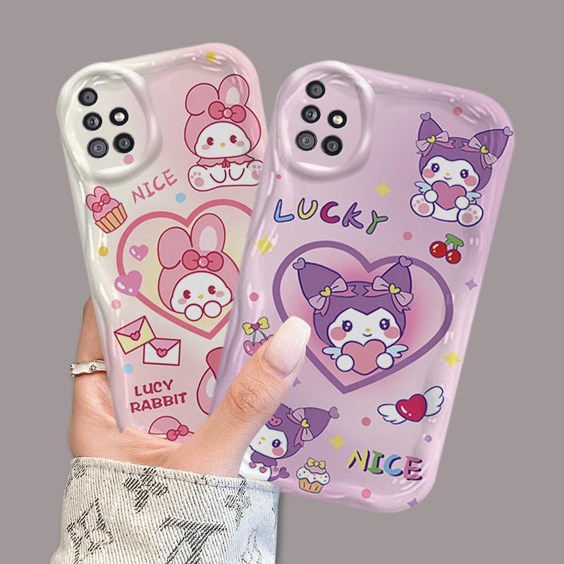 Vỏ Silicon Hoạt Hình Cho Samsung A51 A515F A31 4G 3D Bé Gái TPU Mềm Sanrio Kuromi Cặp Đôi My Melody Vỏ Điện Thoại Chống Sốc
