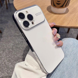 Ốp Lưng iPhone Mạ Điện Camera Mặt Kính Sang Trọng Cao Cấp Bảo Vệ Camera - iP 11/12/13/14/15/16/17/Pro/Max