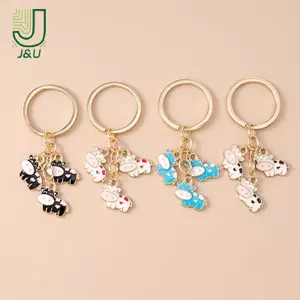 Móc Khóa Bò Bò Cô Gái Quà Tặng Móc Khóa - Móc Khóa Bò Phụ Kiện Móc Khóa In Hình Bò Móc Khóa Dễ Thương Bò Bé Gái Móc Khóa