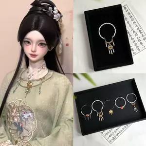 Búp Bê BJD Cổ Mini Yingluo Vòng Cổ Cổ Nhỏ Khóa An Toàn Tua Rua Phong Cách Trung Hoa Búp Bê Phụ Kiện Đặc Biệt Mũ Đội Đầu 26.4.13