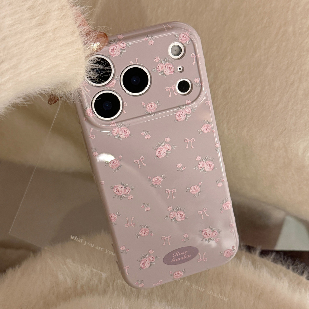 Ốp Điện Thoại Hoa Hồng Cho IPhone 17 Pro Max 17 16 15 14 13 Ốp Điện Thoại Chống Rơi 2QLA
