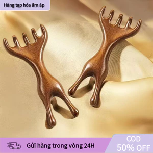 【COD】Lược massage gỗ đàn hương nâng cơ mặt, chống lão hóa, kích thích collagen, giúp da săn chắc và mịn màng hơn.