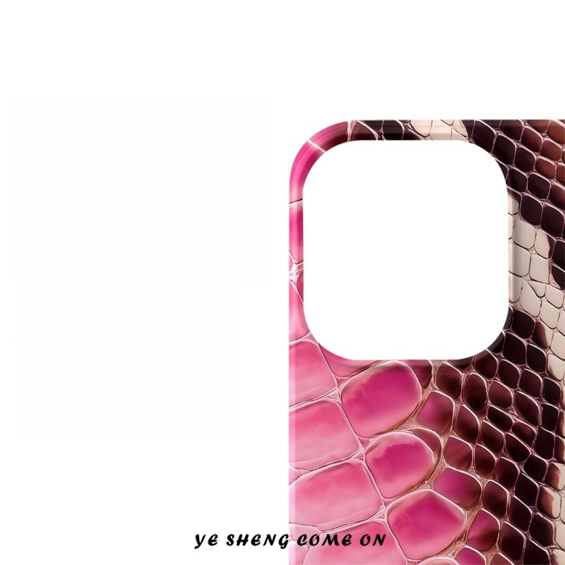 Ốp Điện Thoại QYJS Họa Tiết Da Rắn Thích Hợp Cho IPhone 12 PRO 13 14 15 16 ProMax 11 17 AIR XR XSMAX 7 8 PLUS Phim Sáng Tạo Vỏ Cứng ins