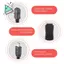 1.5m Mini USB B 5pin Nam Sang Nữ Nối Dài Dây Cáp Adapter Đen