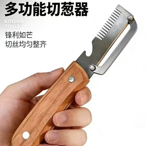 Đa Năng Thép Không Gỉ Xẻng Hành Dụng Cụ Tiện Dụng Hộ Gia Đình Cắt Rau Mực Cắt Hoa Dao Nhà Bếp Hành Sắc Nét Cắt Dao MU0M
